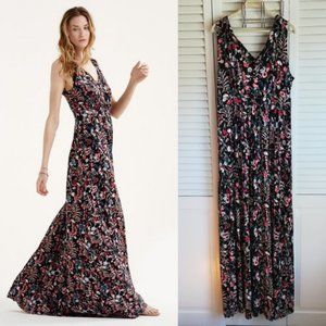 Long Tall Sally Sleeveless Black Floral Maxi Dress